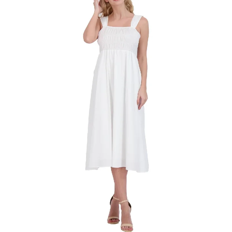 Button-Down DressNanette Nanette Lepore Womens Ruched Midi Midi Dress