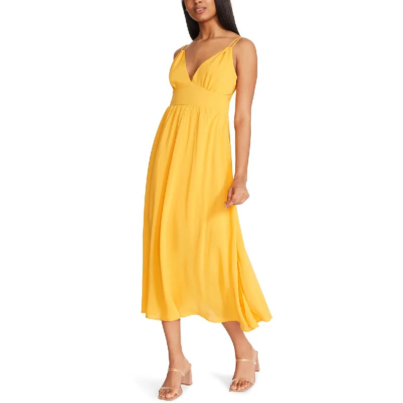 women's ball gown dressesBB Dakota by Steve Madden Womens Challi Smocked Back Midi Dress