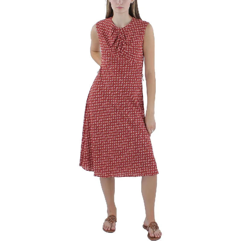 Casual Chic DressLauren Ralph Lauren Womens Crepe Cap Sleeves Midi Dress