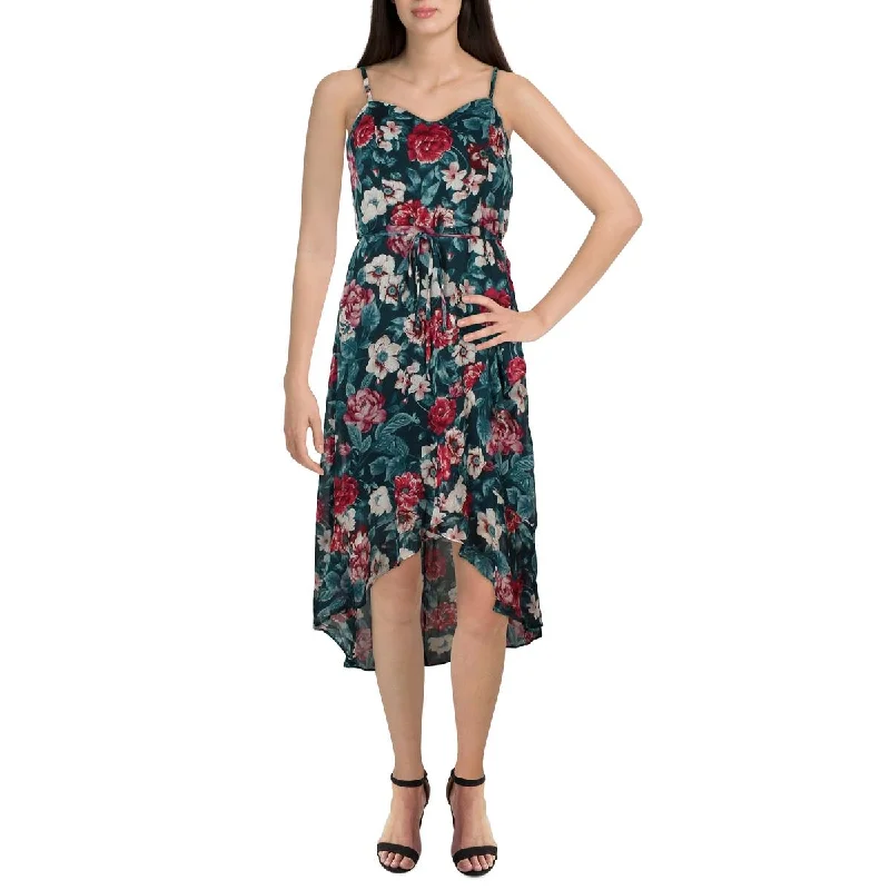 Bell-Sleeve DressBCX Womens Floral Print Midi Maxi Dress