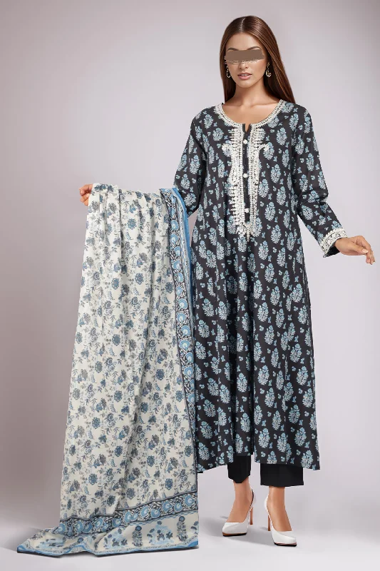 Printed Embroidered Lawn Stitched 3 Piece