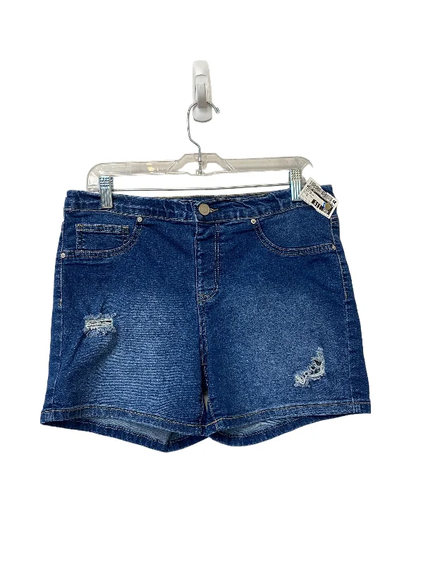 women's high-waisted shortsBlue Denim Shorts Just Be, Size M