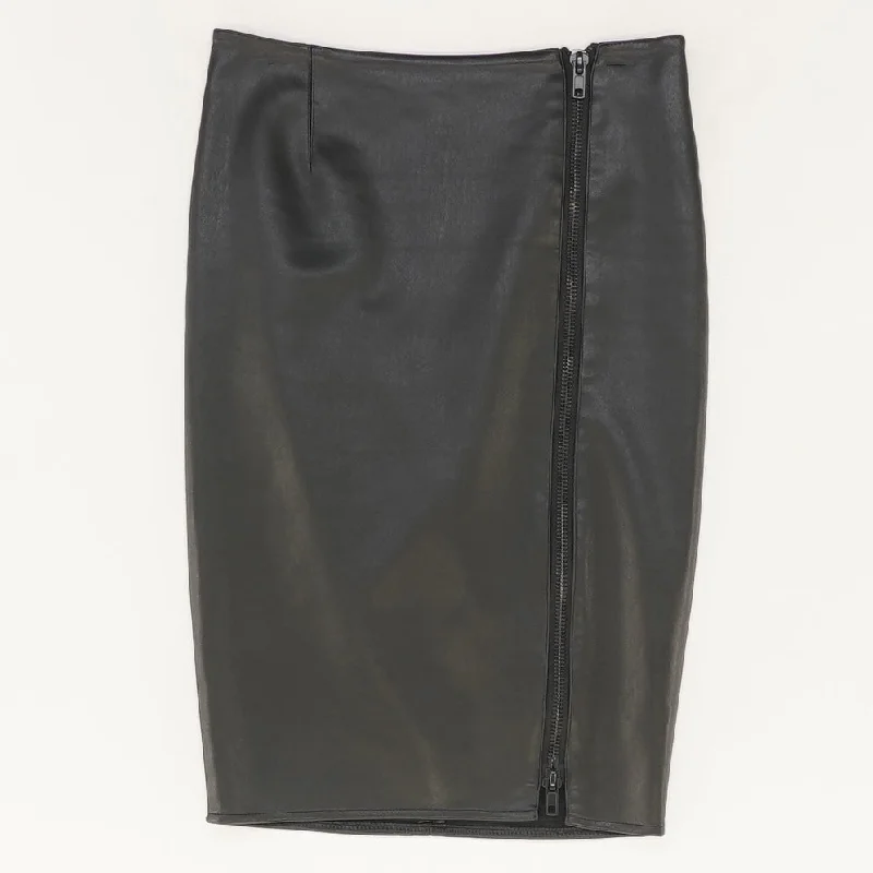 women's elastic-waisted skirts for pregnancyBlack Midi Skirt