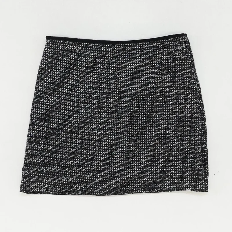 women's satin skirtsBlack Polka Dot Mini Skirt