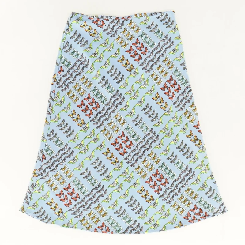 women's summer midi skirtsBlue Animal Midi Skirt