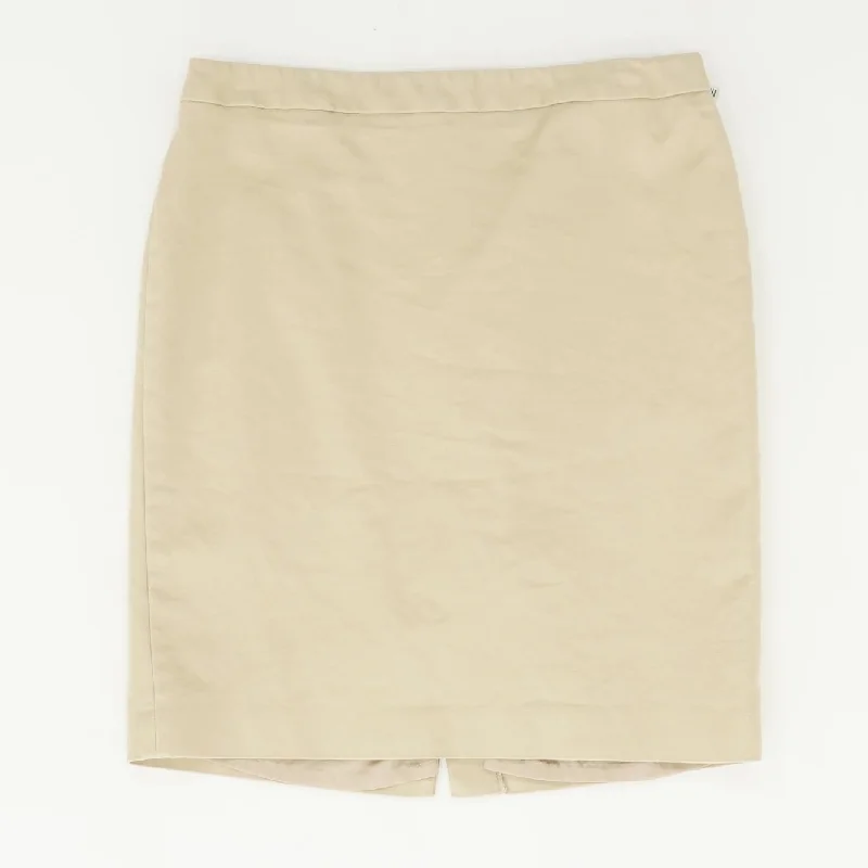 women's tulip skirtsTan Solid Mini Skirt