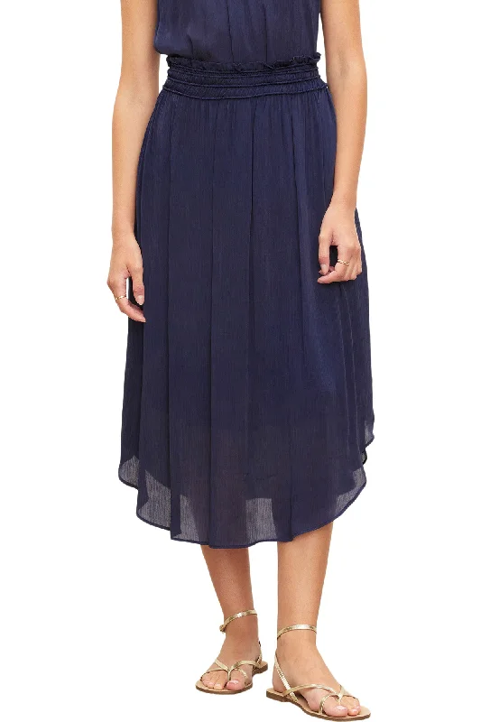 women's business skirtsVelvet Dimi Pull on Skirt in Navy