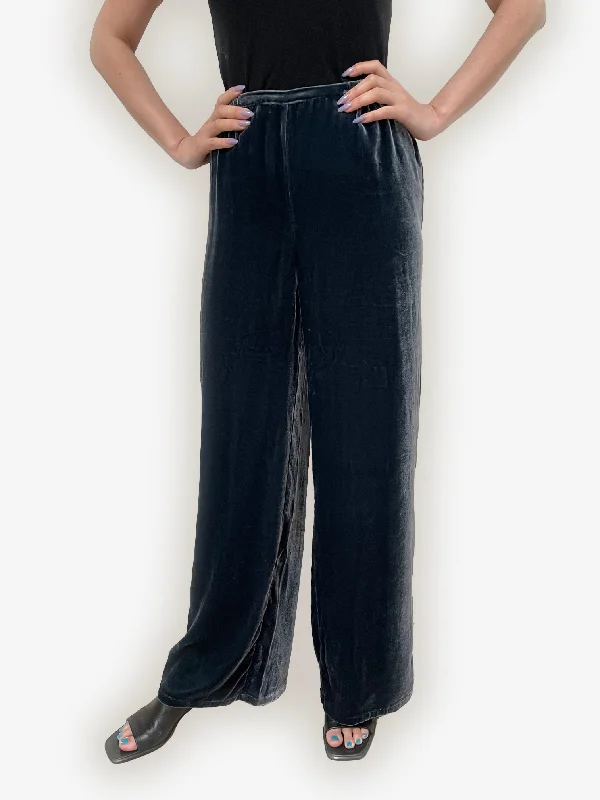 women's dress pantsRelaxed Silk Blend Velvet Pant