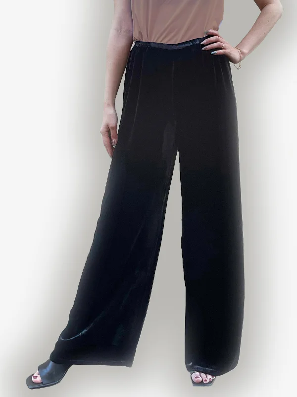 women's high-waisted pantsRelaxed Velvet Pant