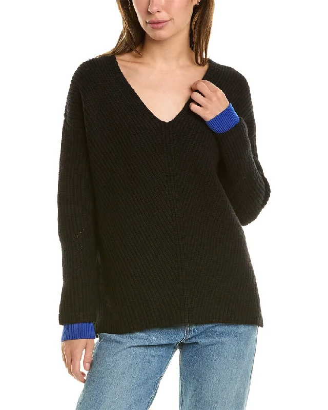 Colorful SweatersASKK NY Chunky V-Neck Sweater