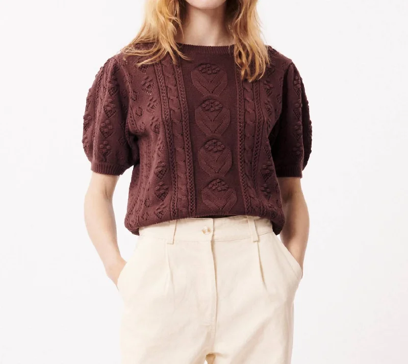 Stylish SweatersClare Knit Sweater In Chocolate