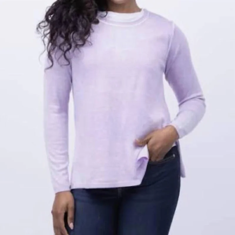 Vintage Flannel SweatersDouble Layer Sweater In Wisteria