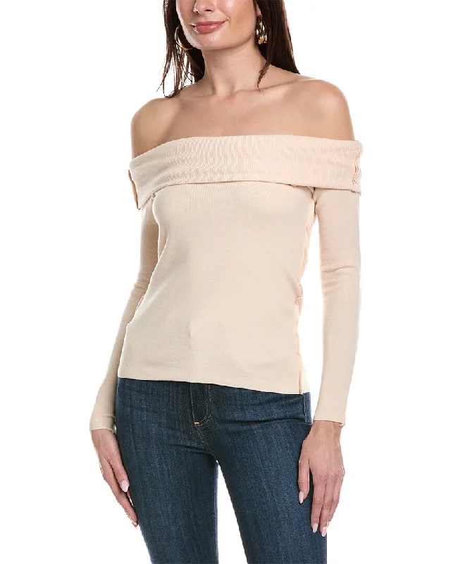 High-Quality Wool Sweaters& Rouge Off-The-Shoulder Sweater